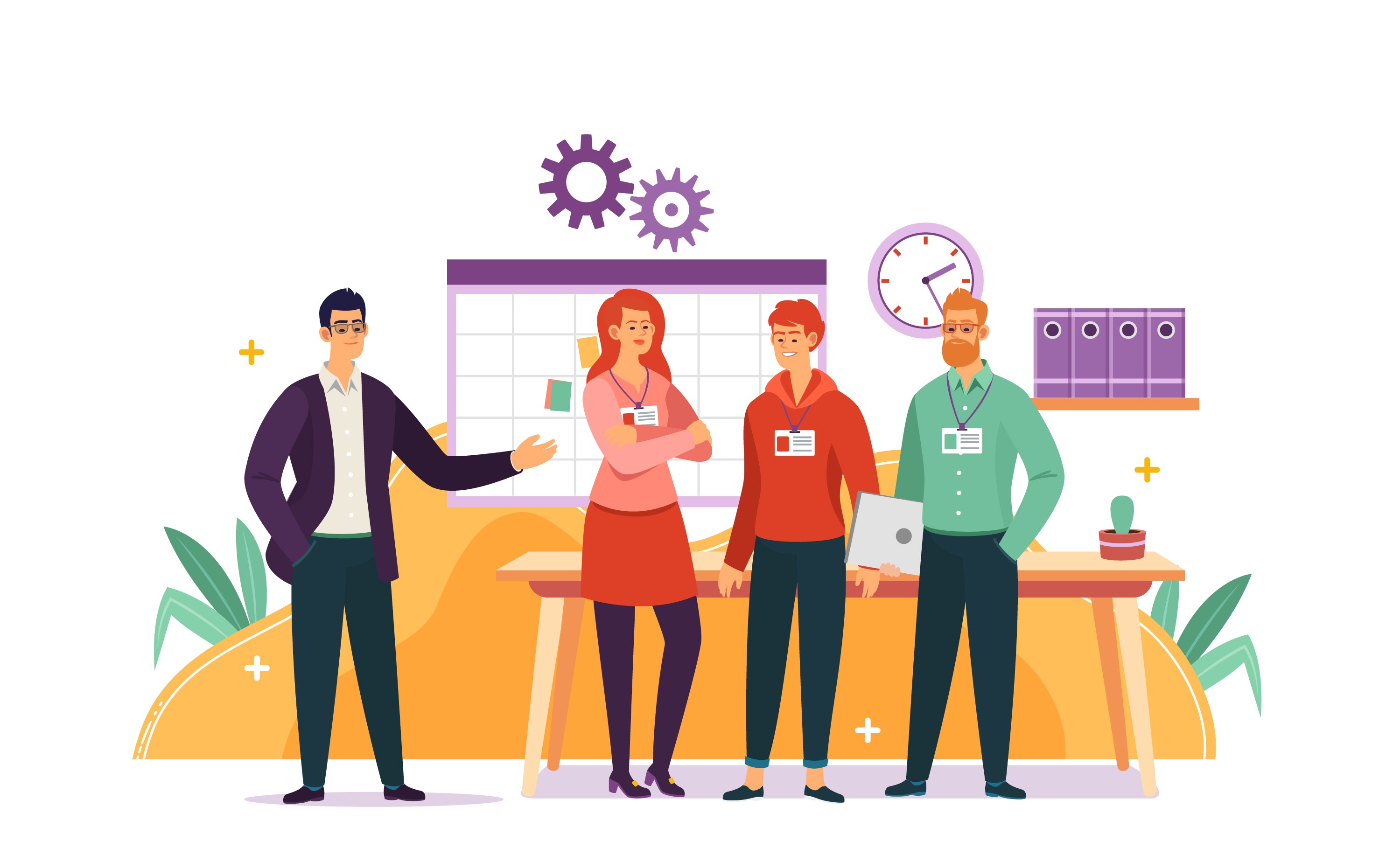 Wintry Mountain Landscape